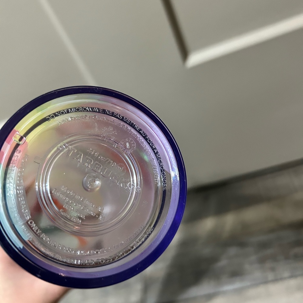 Starbucks 2025 Summer Collection 24oz Cold Cup iridescent vibrant multi-color - Picture 5 of 6
